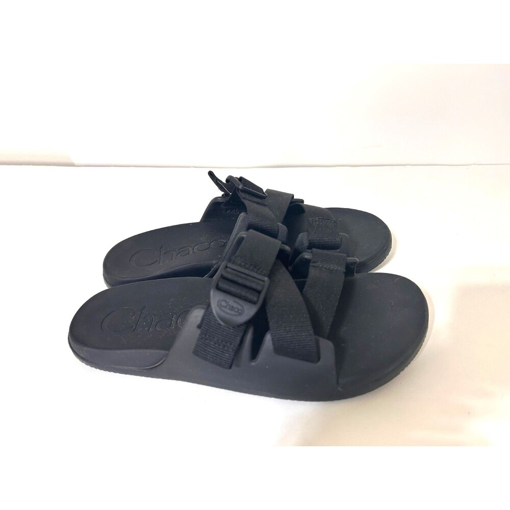 Chaco Chillos Sandals Women's Size 8 Thong Flip Flops Black Slides - Picture 3 of 8